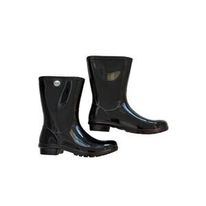 Ugg women's Black Shiny Rain Boots Size 8